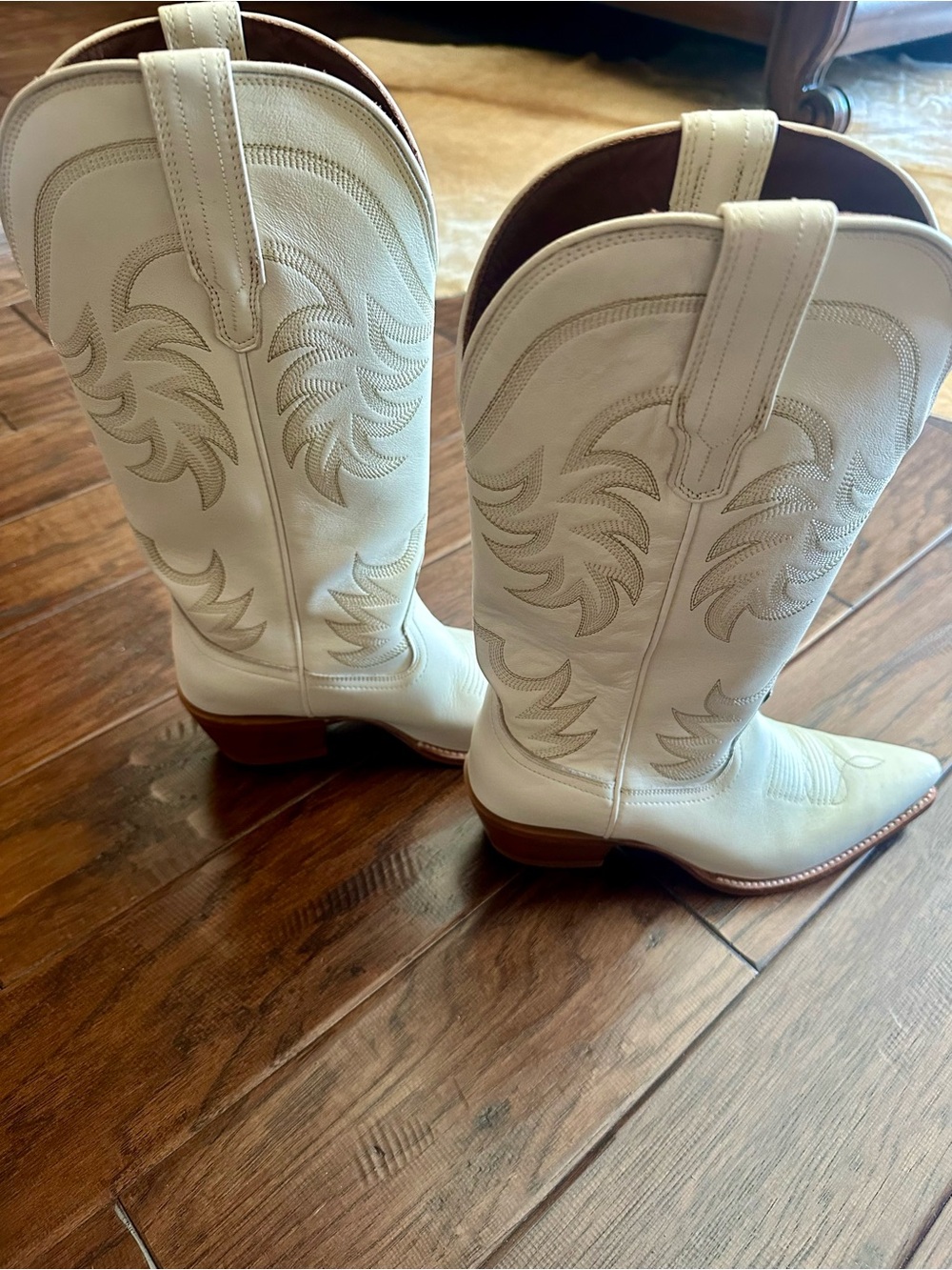 Tecovas Annie Bone Snip Toe Handmade Cowgirl Boots EUC! 8.5 - Picture 4 of 8